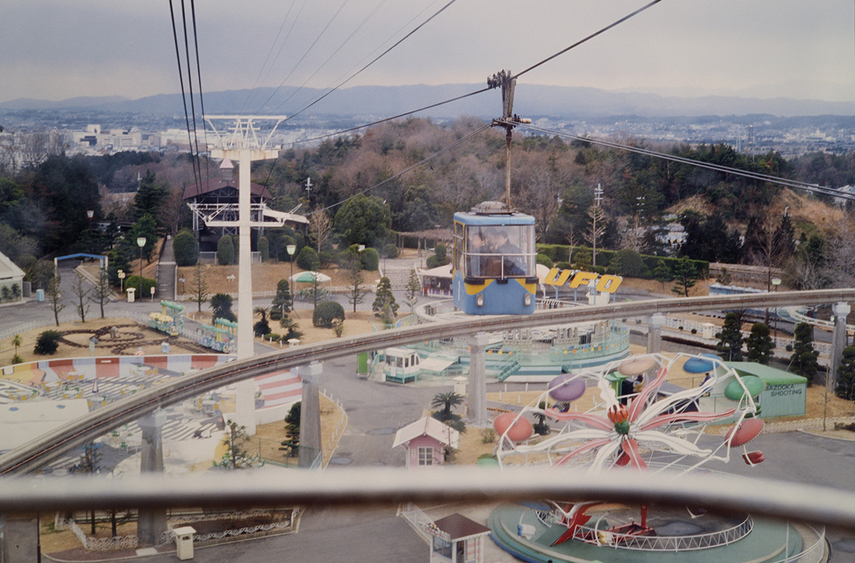 An aerial image from the cable car ride
