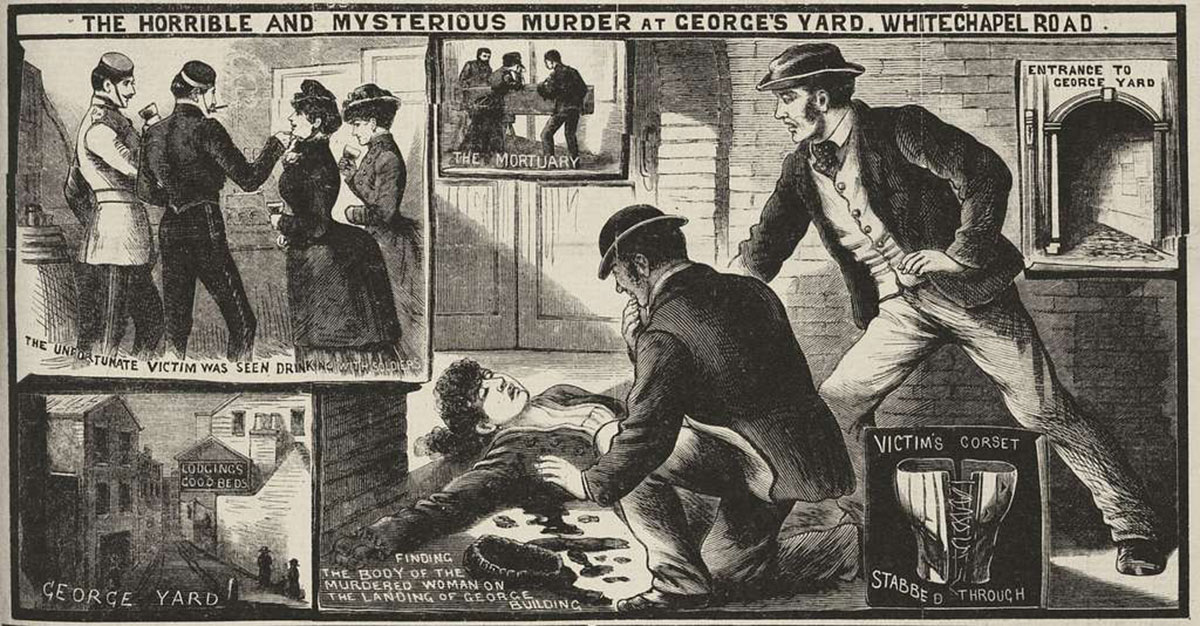 Newspaper clipping about Jack the Ripper