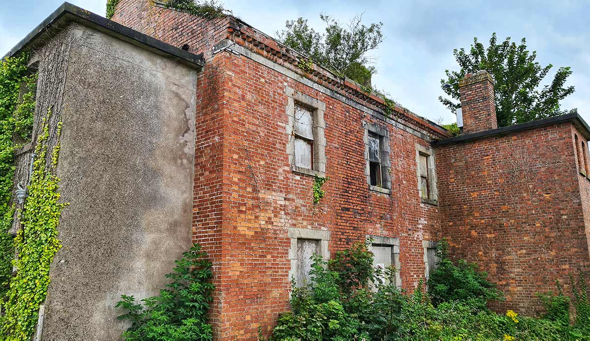 An abandoned house on Spike Island