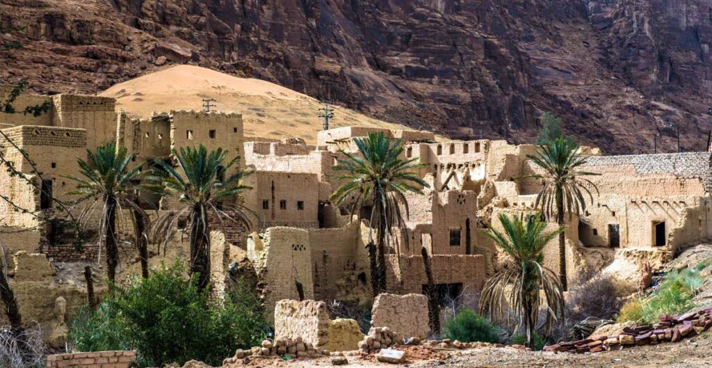 The abandoned town of Al-'Ula in Saudi Arabia