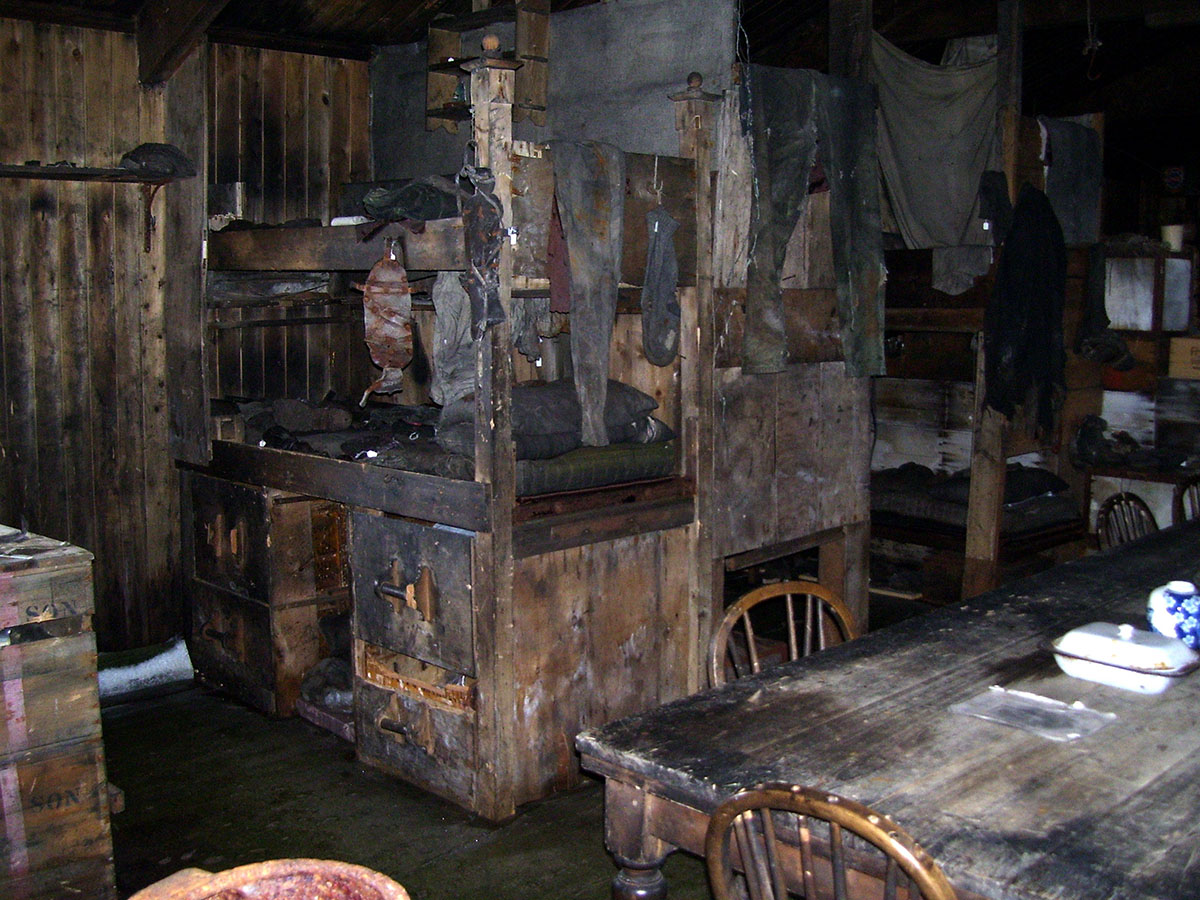 The interior of Scott's Hut