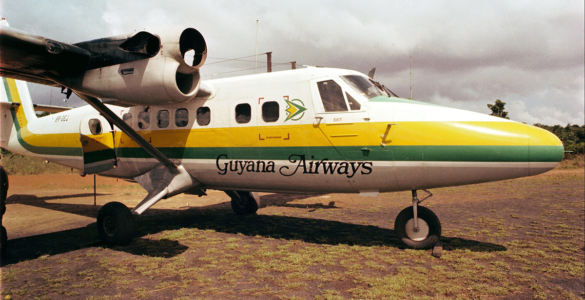 Plane on Port Kaituma Airstrip