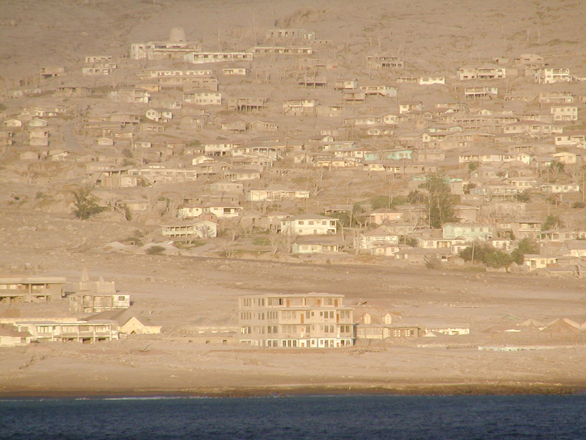 Plymouth - The abandoned capital city of Montserrat