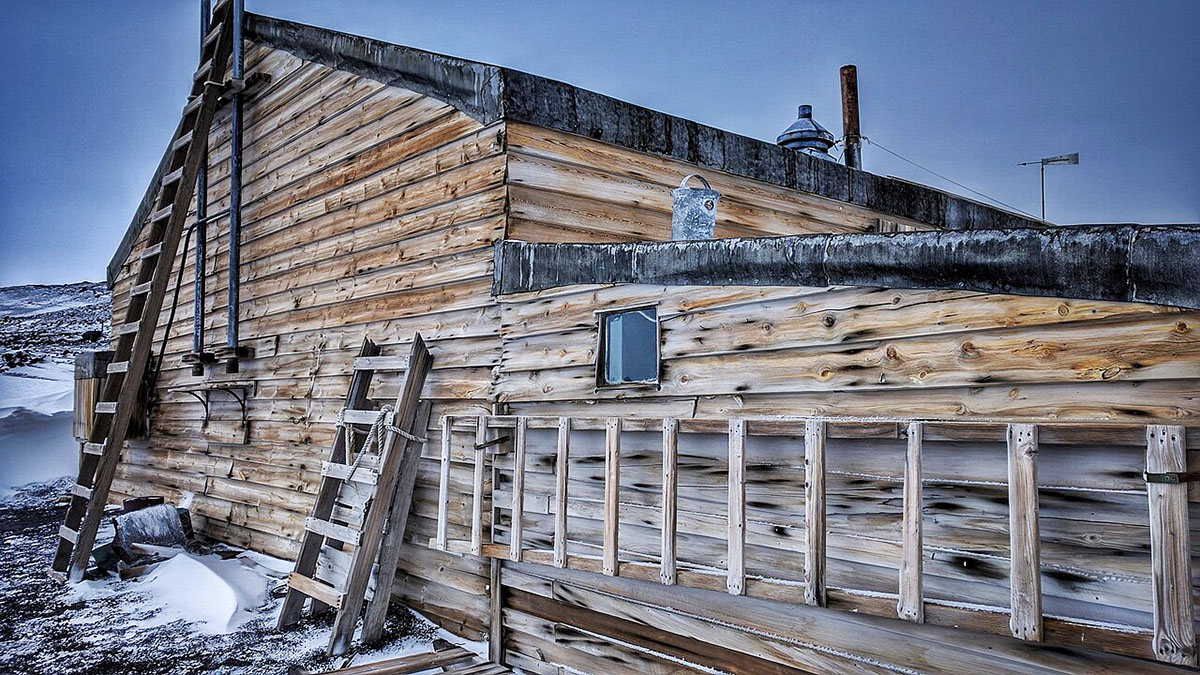 Exterior of Scott's Hut